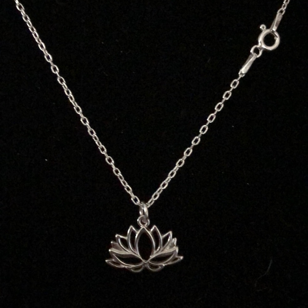 Lotus Flower Sterling Silver
